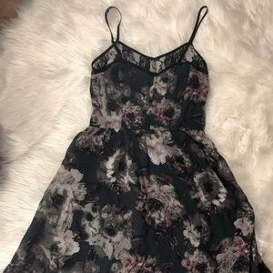 XS Floral Print Womens Summer Dress